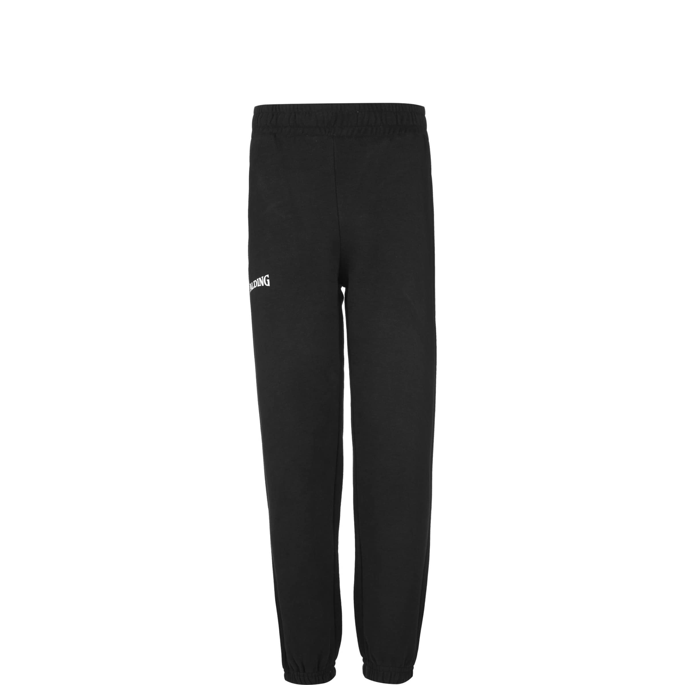 Tapered Pantaloni sport 'Flow' de la SPALDING pe negru: față
