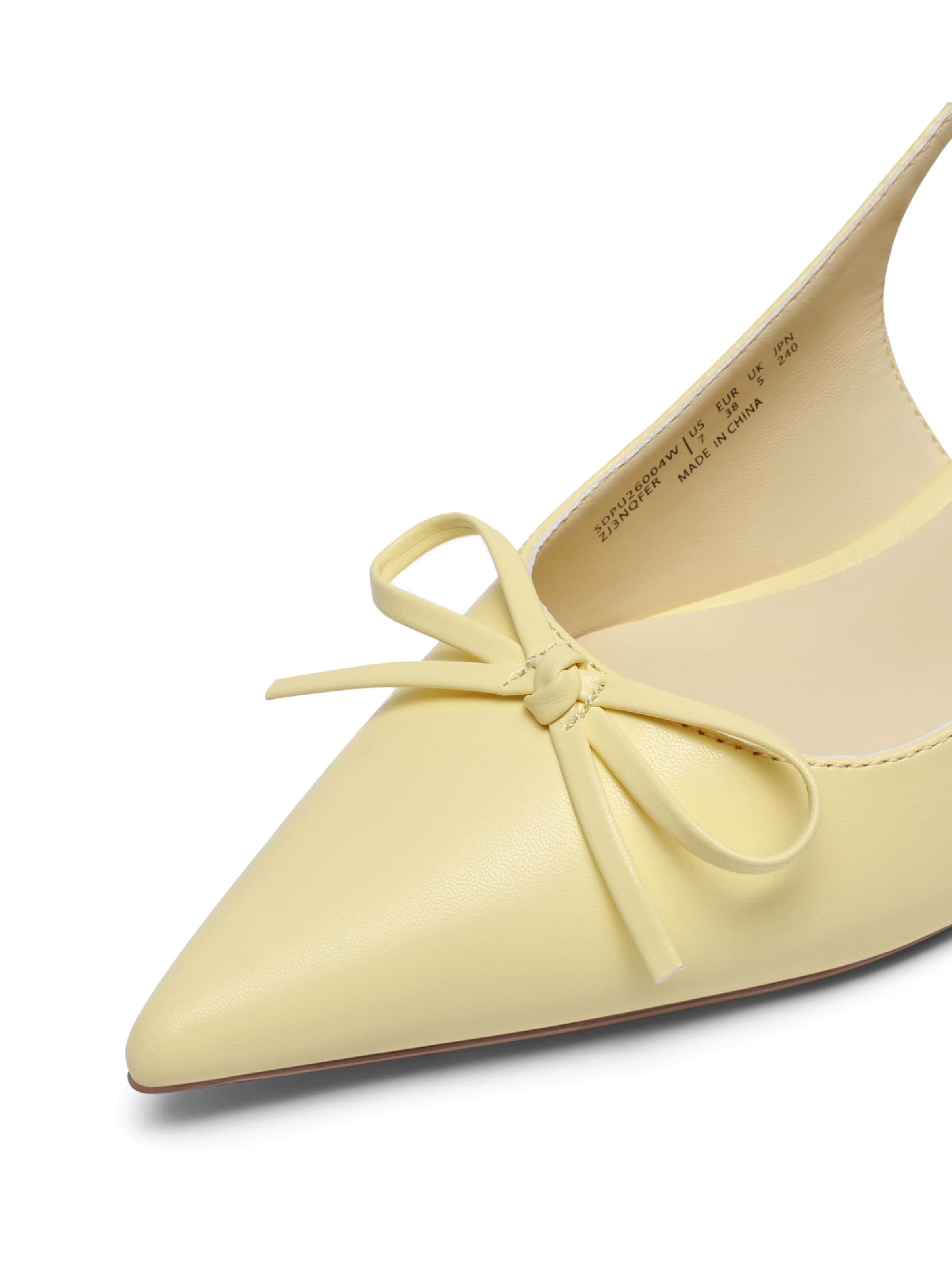 Décolleté sling di Dream Pairs in giallo
