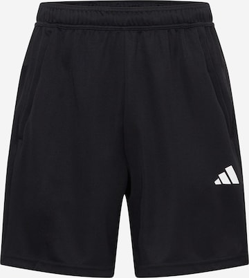 ADIDAS PERFORMANCE Regular Workout Pants 'Train Essentials All Set' in Black: front