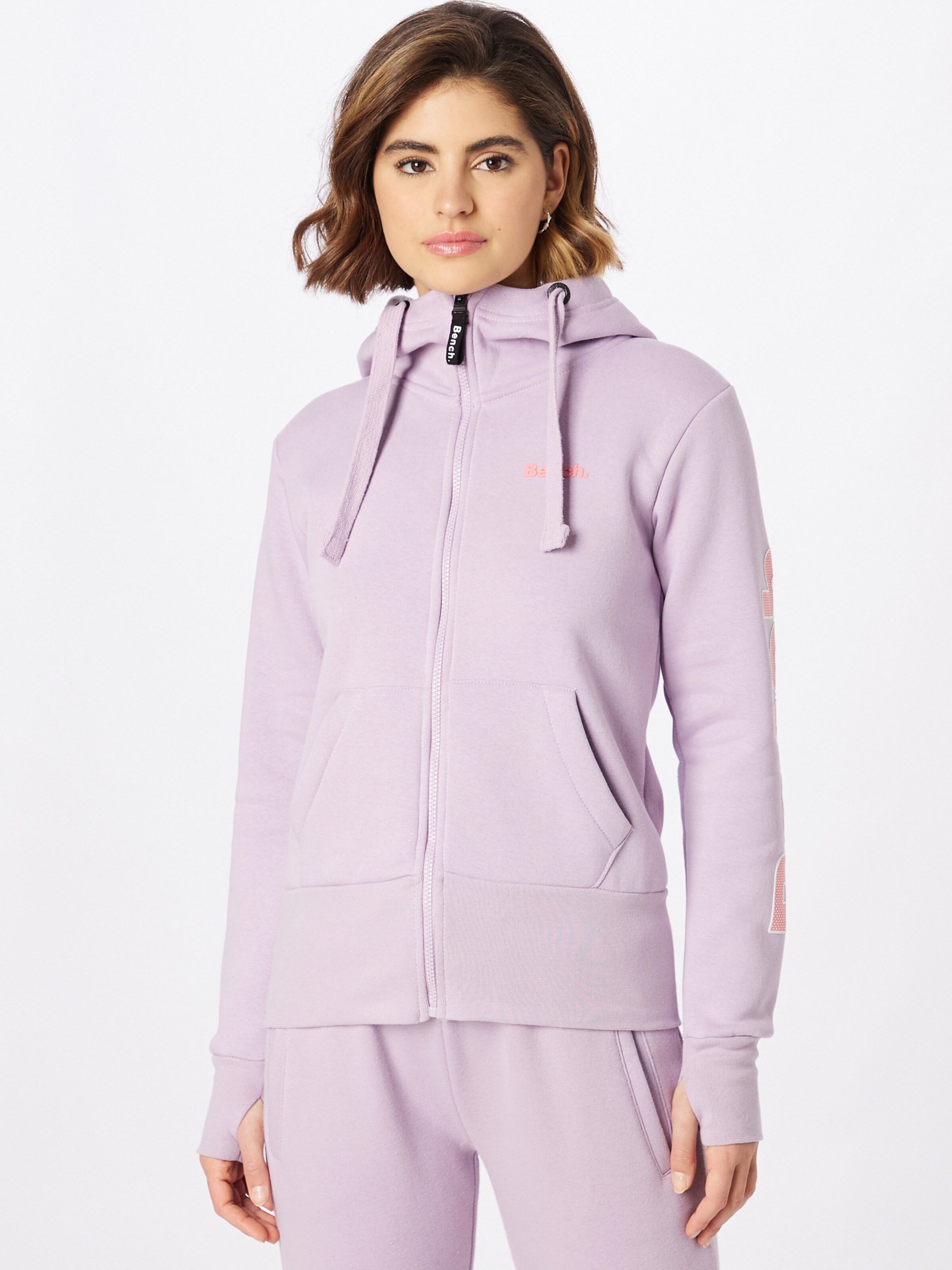 Frauen Große Größen BENCH Sweatjacke 'PHINA' in Lila - WA07747 Frauen Große Größen BENCH Sweatjacke 'PHINA' in Lila - WA07747