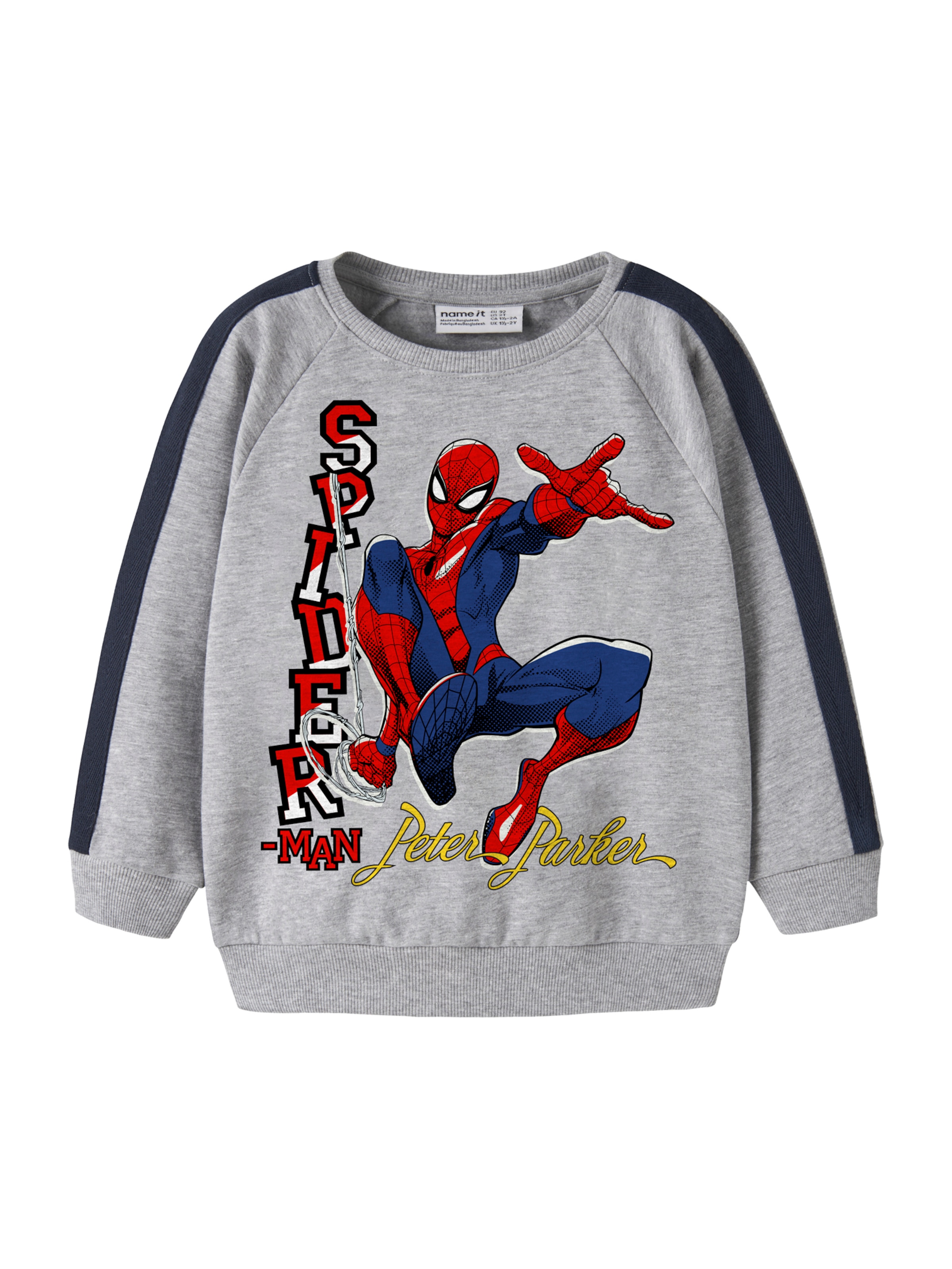 Sweat 'NMMOLINDO SPIDER' NAME IT en gris : devant