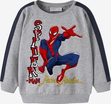 Sweat 'NMMOLINDO SPIDER' NAME IT en gris : devant
