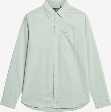 Superdry Regular fit Button Up Shirt in Green: front