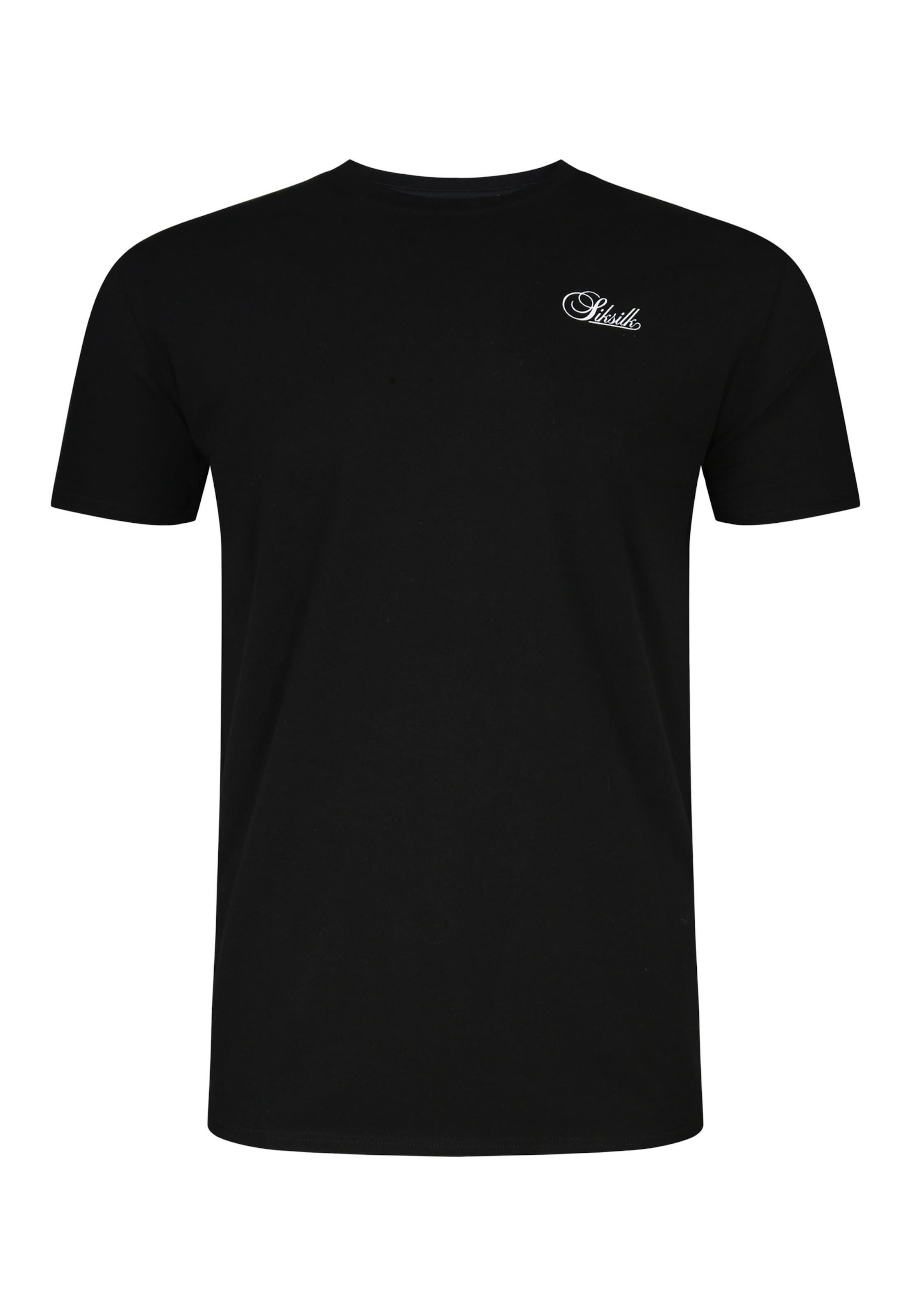 SikSilk Koszulka 'Essentials' w kolorze czarny: przód