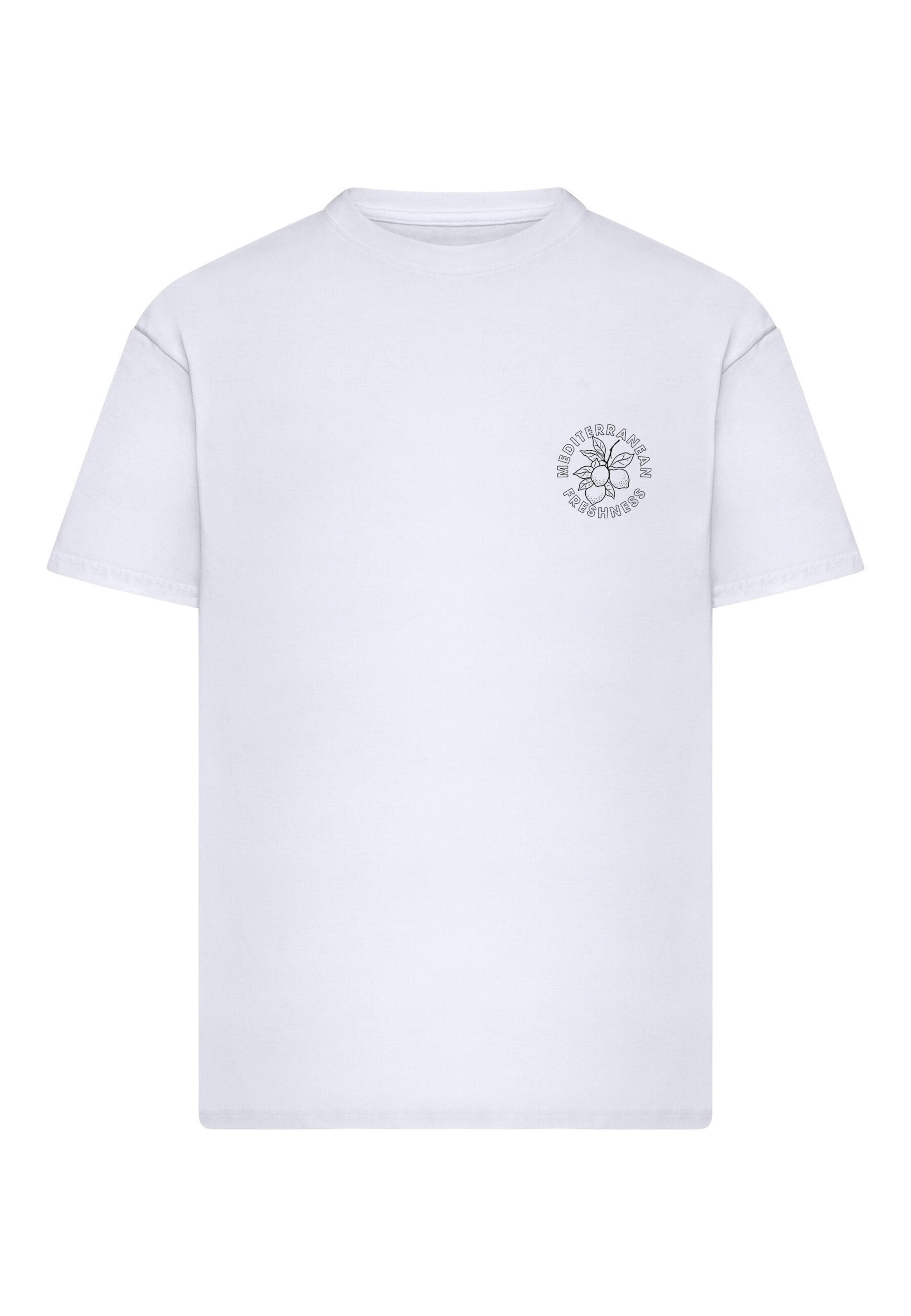 Mister Tee T-Shirt 'Lemon Freshness' in L in hellgelb / schwarz / weiß, Produktansicht