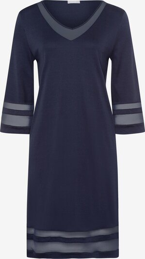 Hanro Nachthemd ' Delia ' in dunkelblau / grau, Produktansicht
