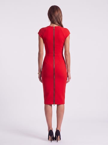 Robe fourreau 'MAE' AUDRAY en rouge