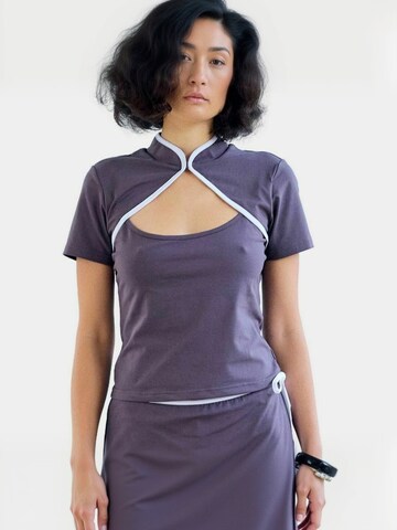 Résumé - Top ' Noella ' en gris: frente