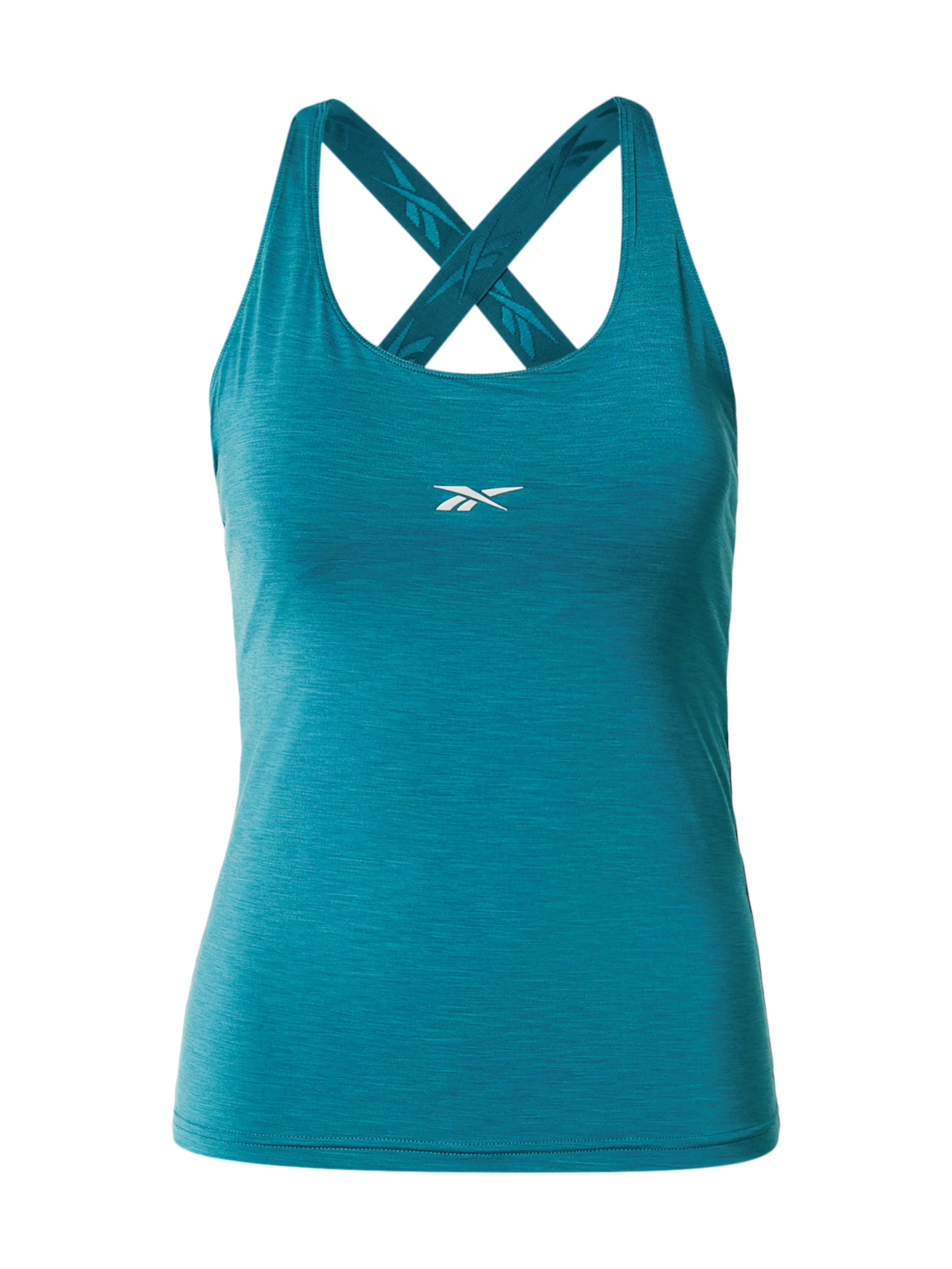 Top sportivo di Reebok in verde: frontale