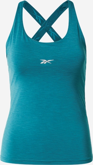 Sportiniai marškinėliai be rankovių iš Reebok, spalva – benzino spalva, Prekių apžvalga