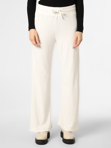 TOMMY HILFIGER Wide leg Broek in Beige: voorkant