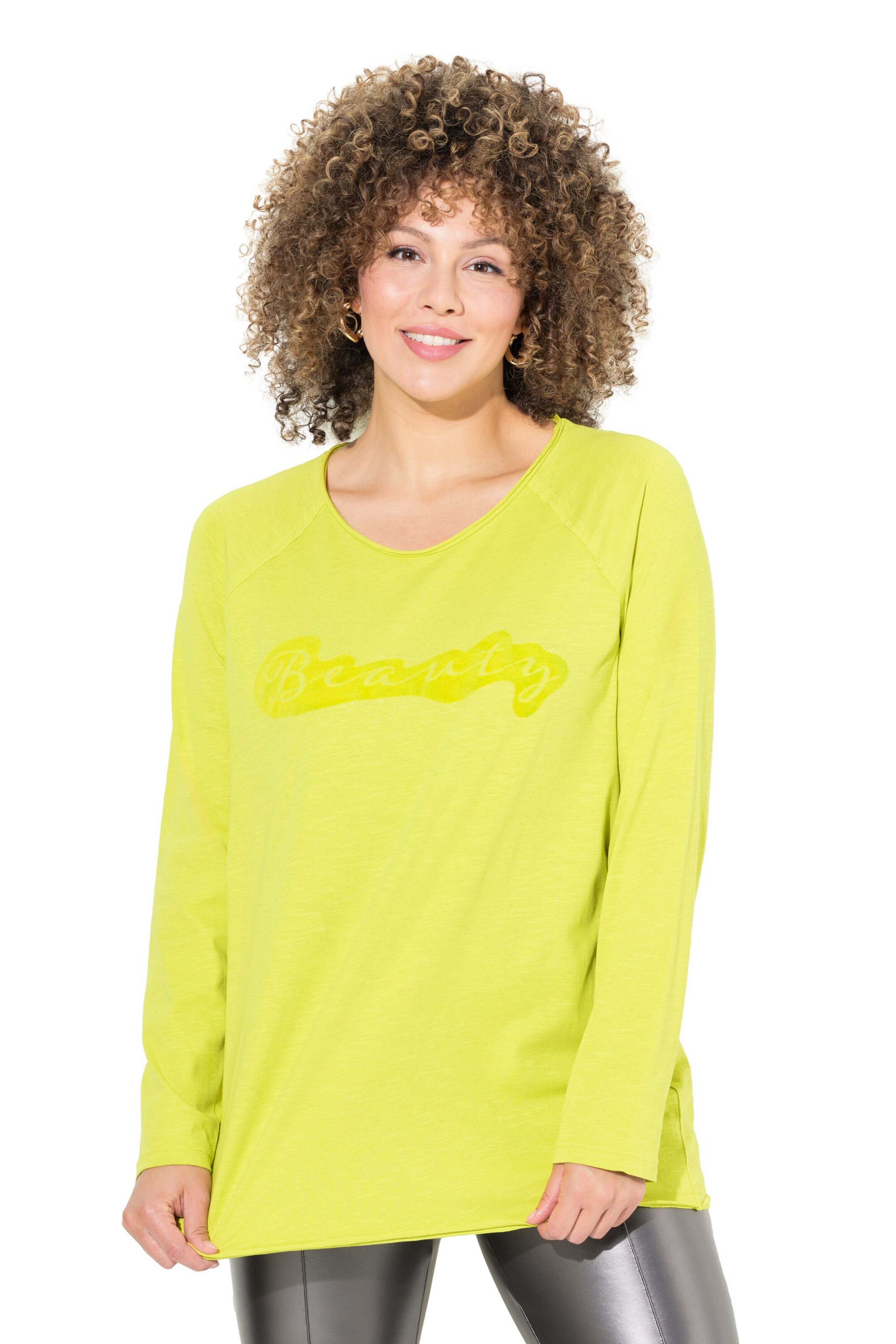 Ulla Popken Shirt in Groen: voorkant