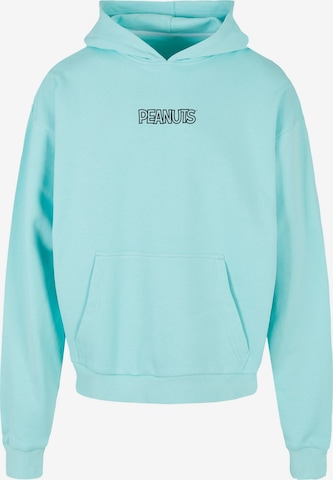 Merchcode Sweatshirt 'Peanuts' in Blauw: voorkant