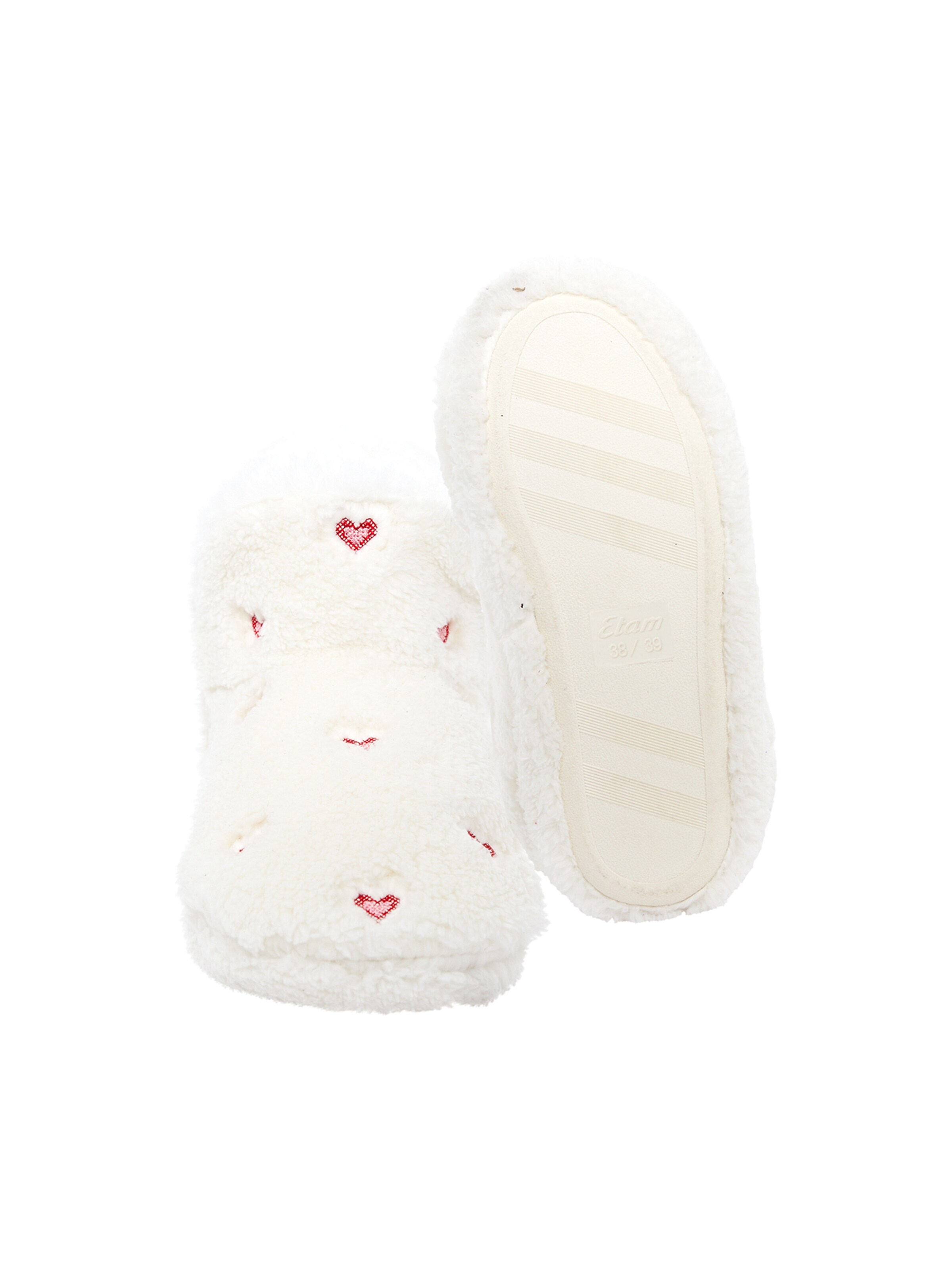 ETAM Slippers 'Mocka Coeur' in Beige