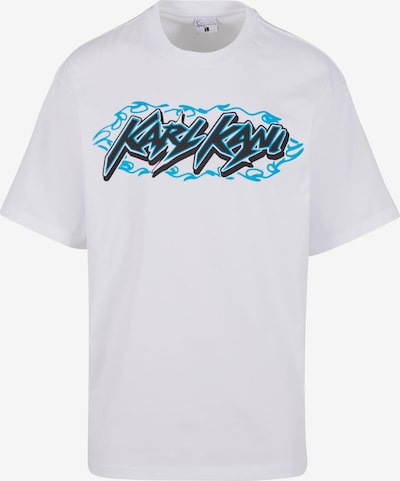 Marškinėliai iš Karl Kani, spalva – mėlyna / balta, Prekių apžvalga