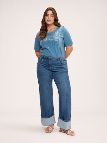 T-shirt Fiorella Rubino en bleu