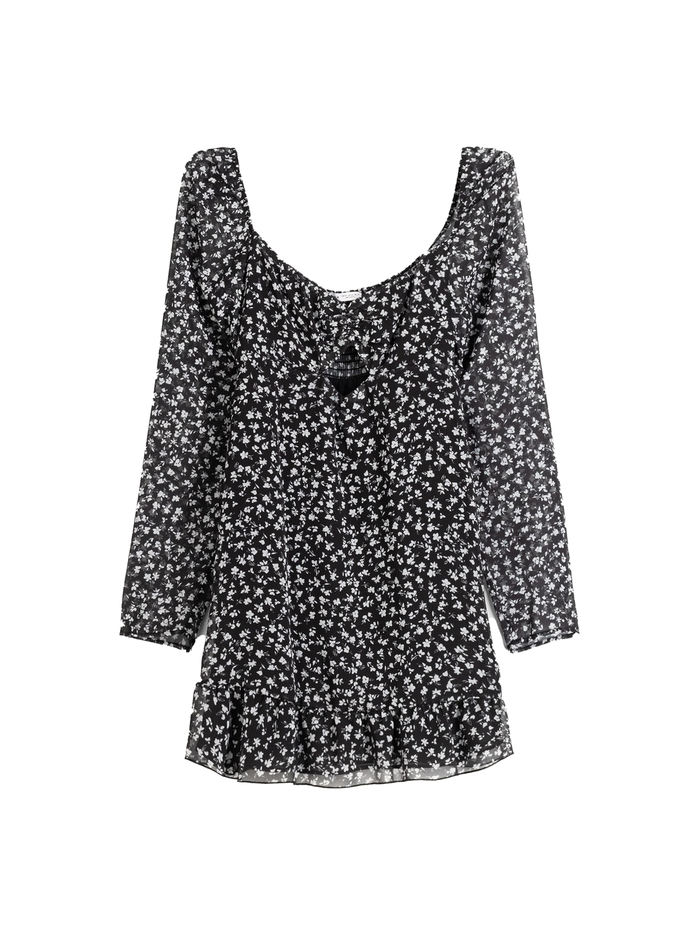 Bershka Šaty – černá: přední strana