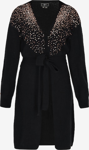 faina - Cárdigan en negro: frente