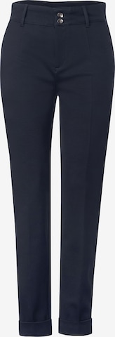 STREET ONE Slimfit Chino in Blauw: voorkant