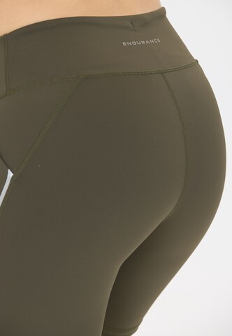 ENDURANCE Skinny Sports trousers 'Talori' in Green