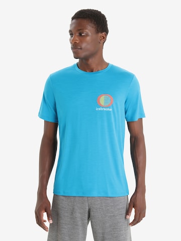 ICEBREAKER Toiminnallinen paita 'Tech Lite II' värissä sininen: edessä