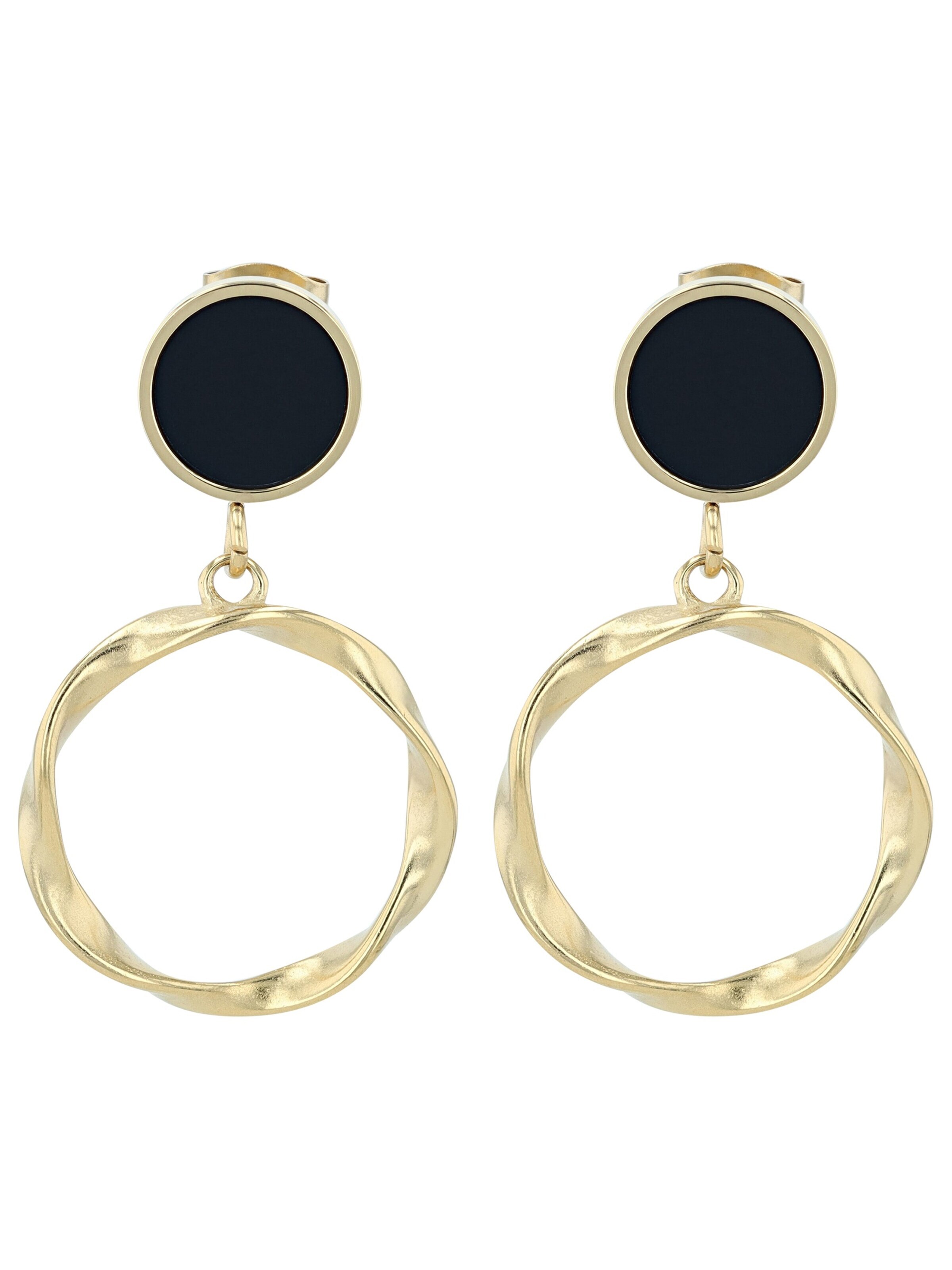 Akzent Earrings 'goldfarbig' in Gold
