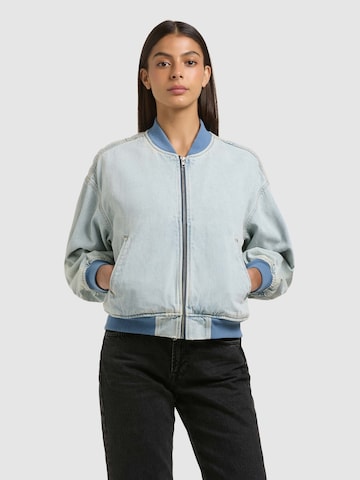 khujo Tussenjas 'Clara' in Blauw: voorkant