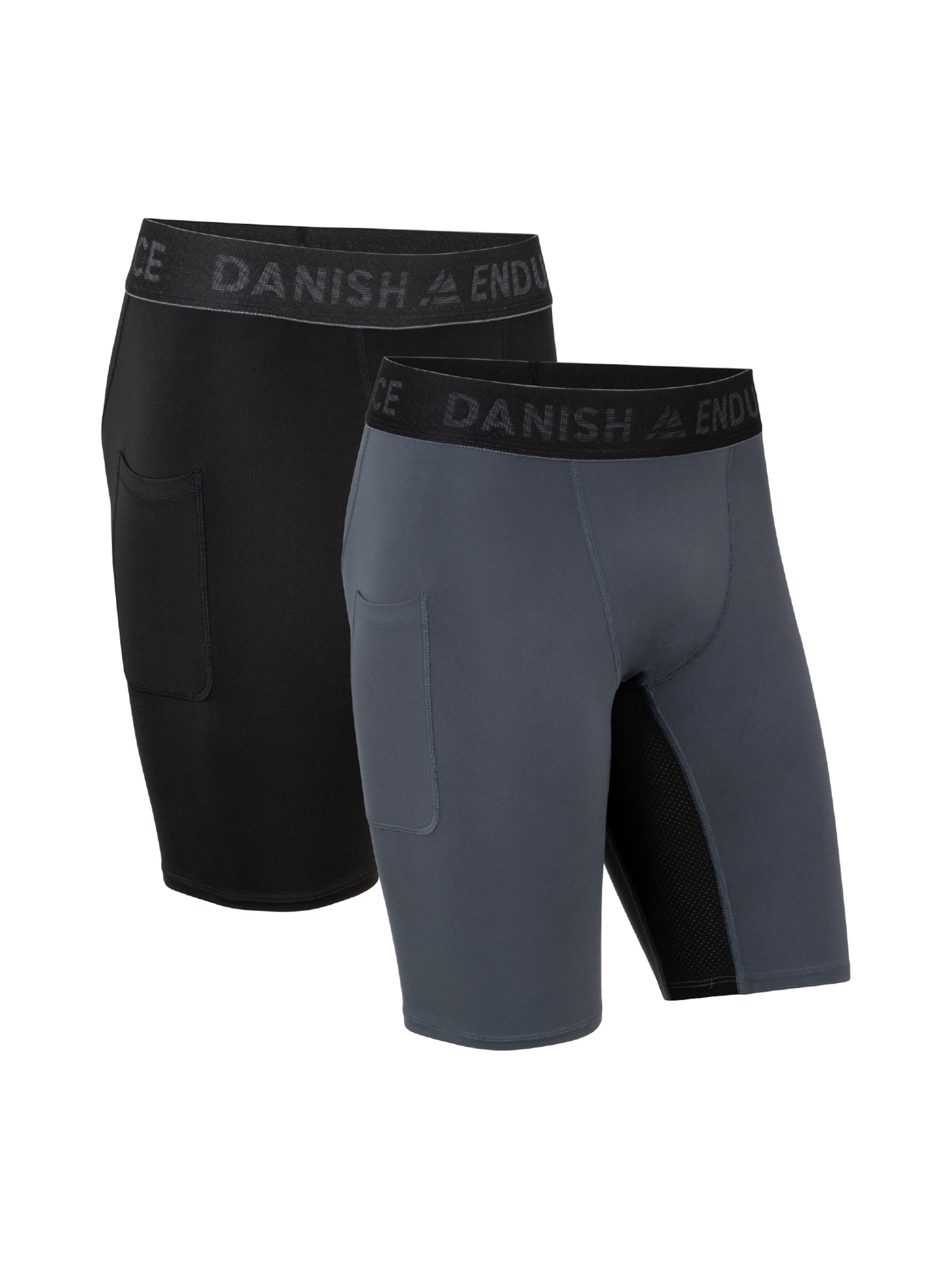 DANISH ENDURANCE Skinny Kurze Sporthose 'Compression Shorts' in Mischfarben: Vorderseite