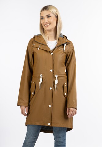 ICEBOUND Raincoat in Brown: front