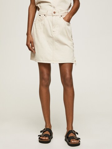 Pepe Jeans Rok 'Lilly Lace' in Beige: voorkant