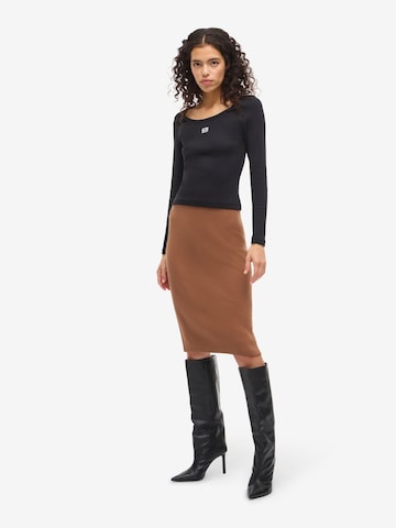 Noisy may - Falda en marrón