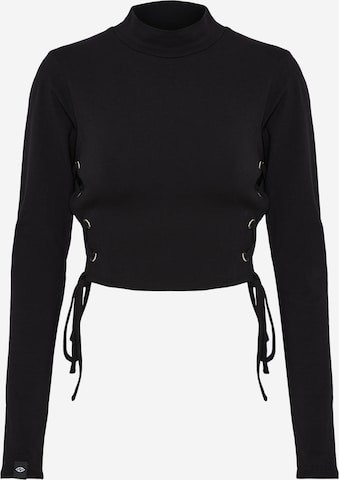 UNFOLLOWED x ABOUT YOU Пуловер 'HAZY ' в черно: отпред