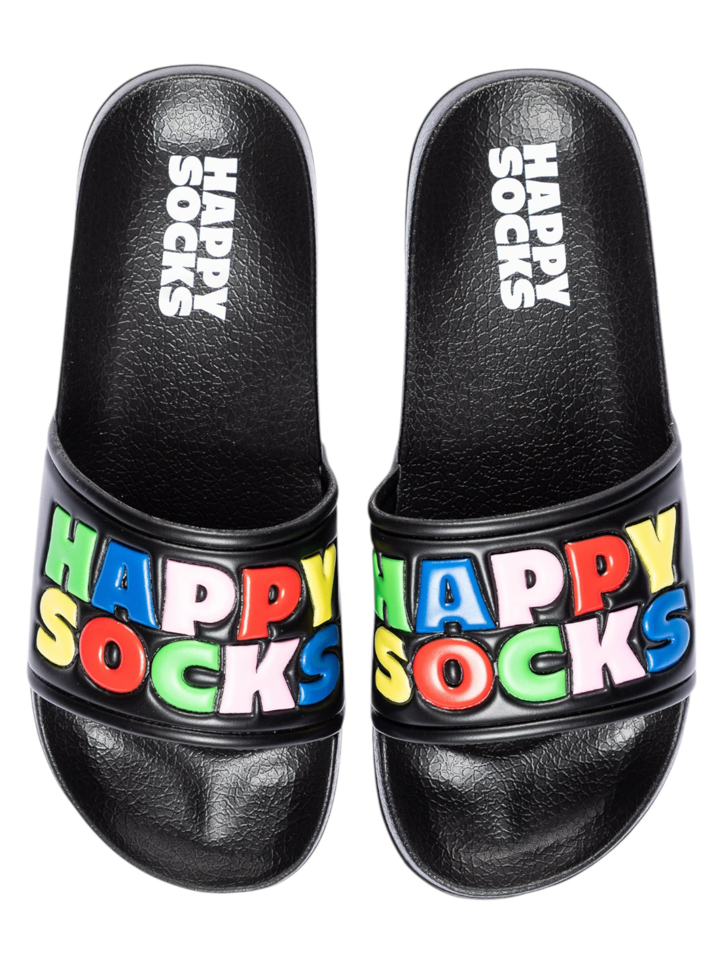 Happy Socks Mule 'Happy Socks' in Black