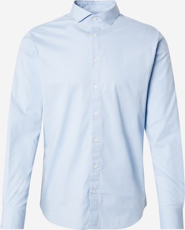 JACK & JONES Деловая рубашка в Синий: спереди