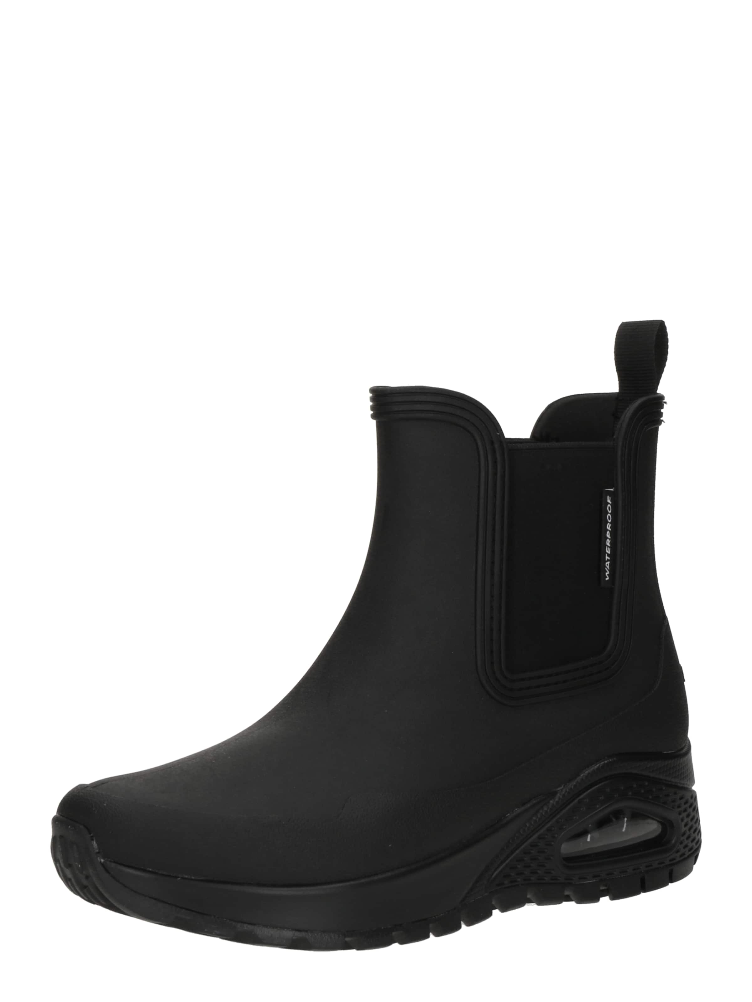 SKECHERSGumene čizme &#x27;UNO RUGGED-DANCING N THE RAIN&#x27; - crna boja: prednji dio