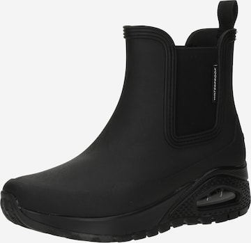 Bottes en caoutchouc 'UNO RUGGED-DANCING N THE RAIN' SKECHERS en noir : devant
