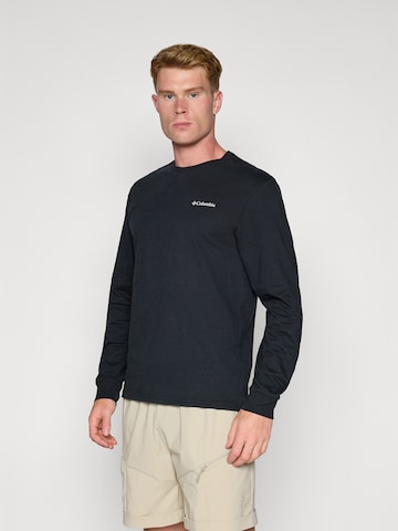 T-Shirt fonctionnel 'Explorers Canyon' COLUMBIA en noir : devant