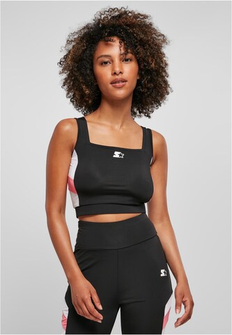 Starter Black Label - Top deportivo en negro: frente