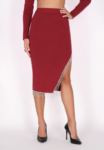 faina Skirt in Red: front