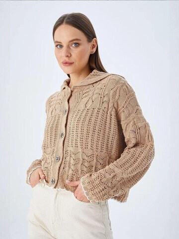 MixRay Knit cardigan in Beige