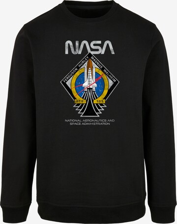 Sweat-shirt 'NASA - STS135' Merchcode en noir : devant