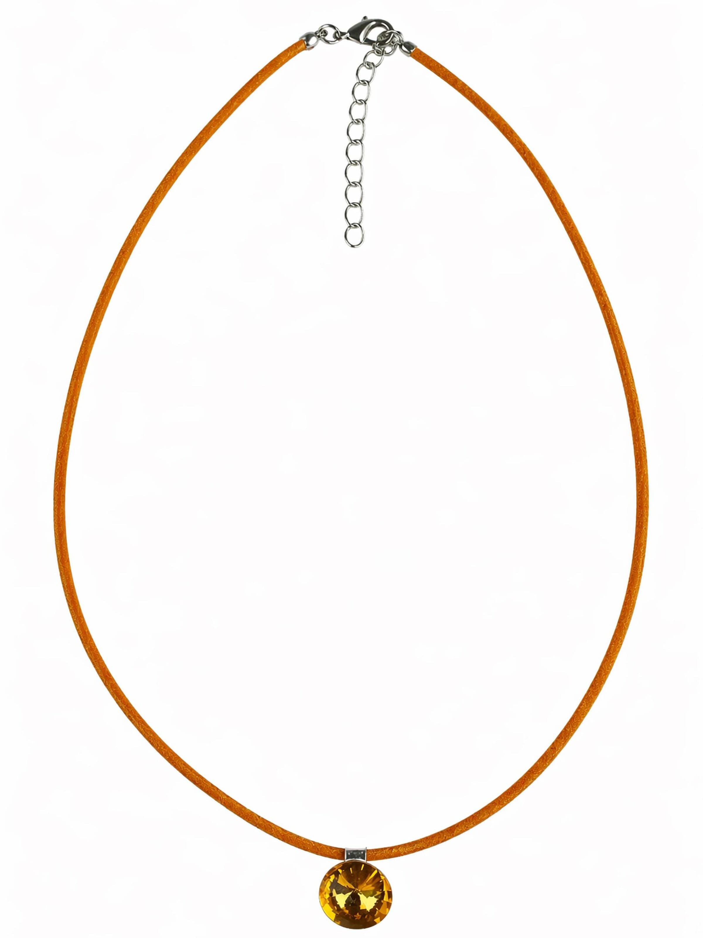 COLLEZIONE ALESSANDRO Necklace 'Frankfurt' in Red: front