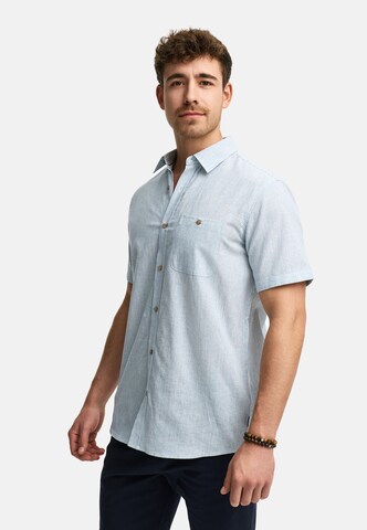INDICODE JEANS Regular fit Overhemd 'Kiss' in Blauw