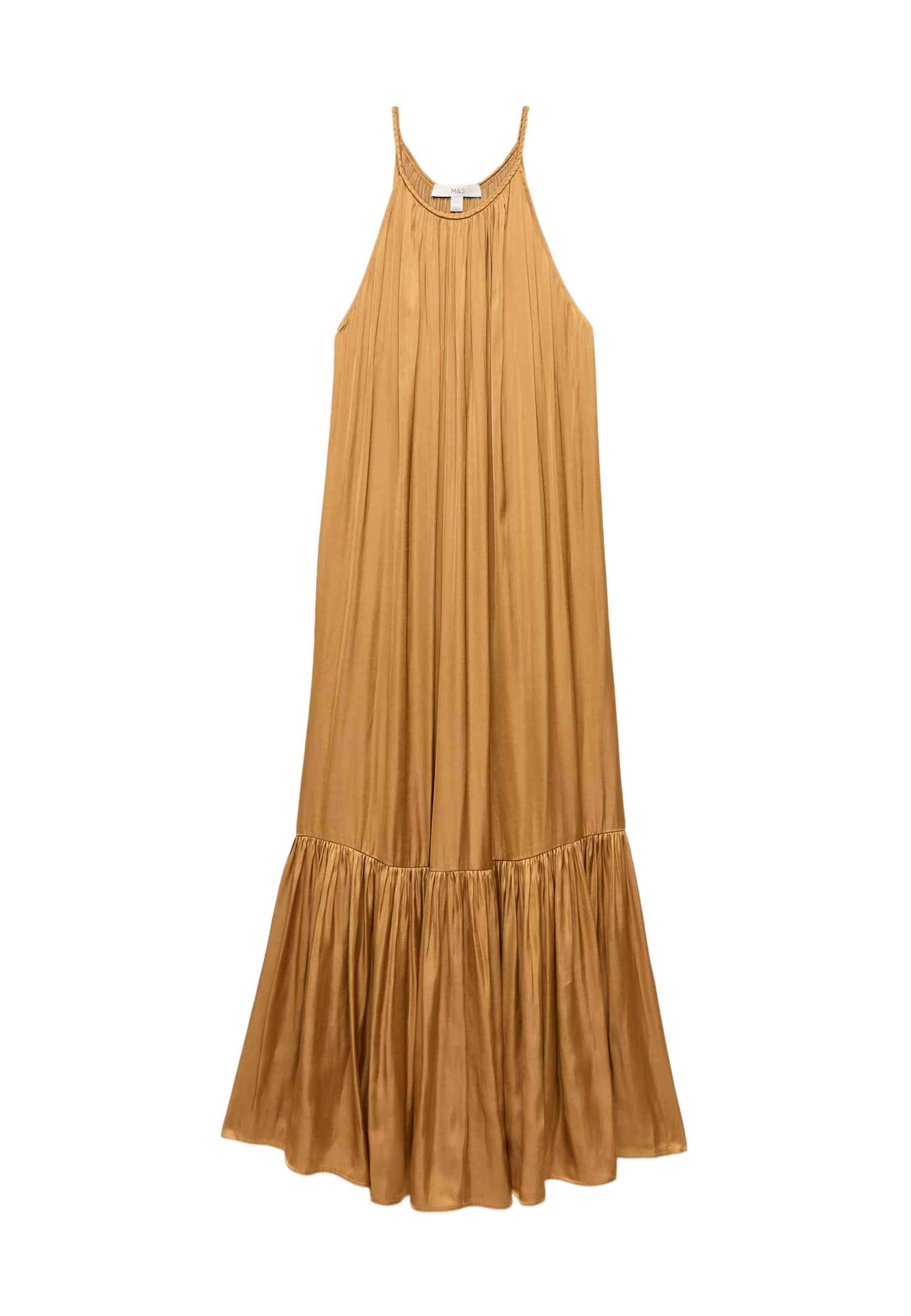 Marks & Spencer Jurk in Bruin: voorkant