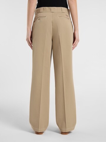 Wide leg Pantaloni con piega frontale 'Riverbend' di DICKIES in beige