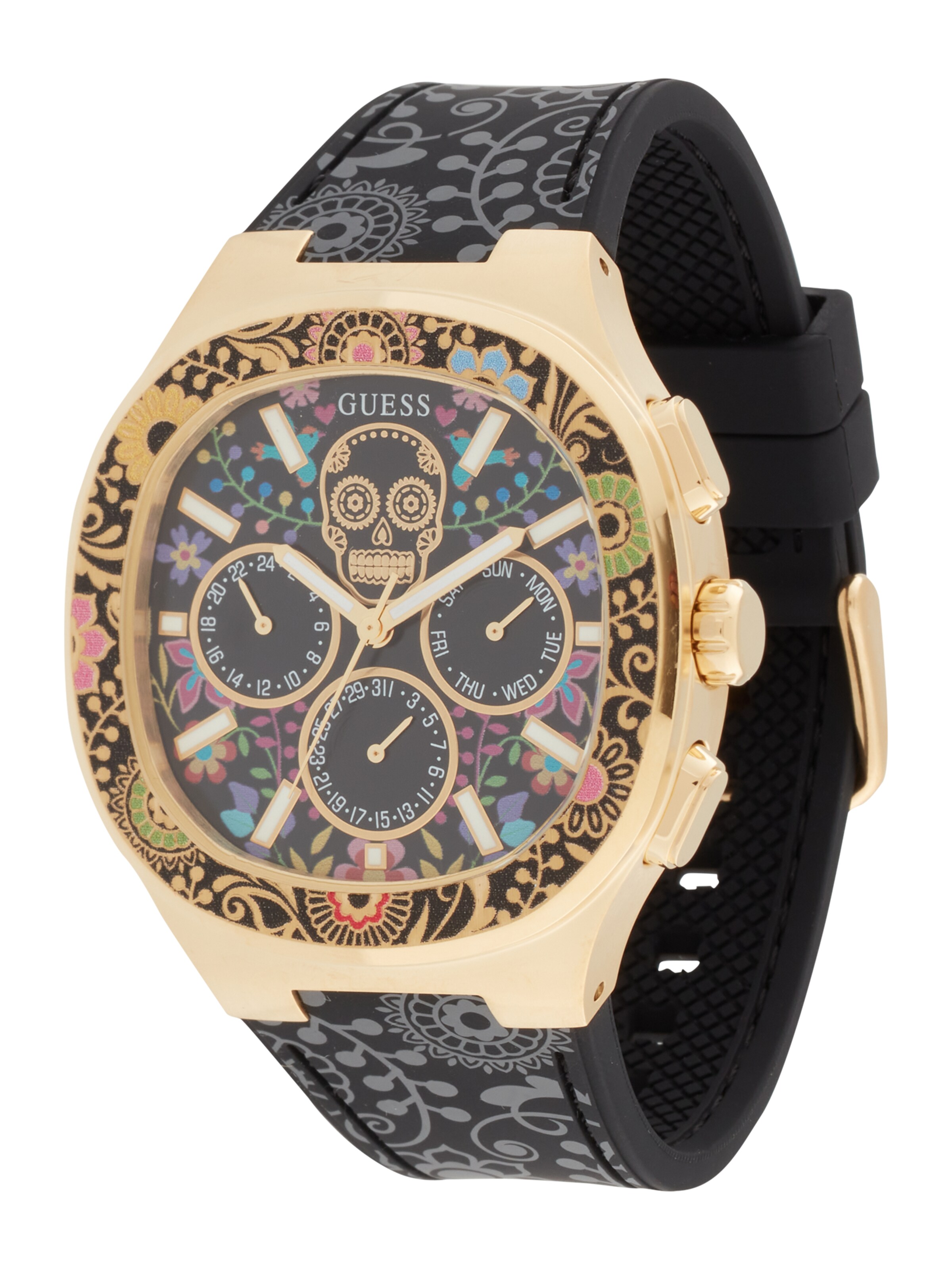 jauktas krāsas GUESS Analogais pulkstenis 'Catrin': no priekšpuses