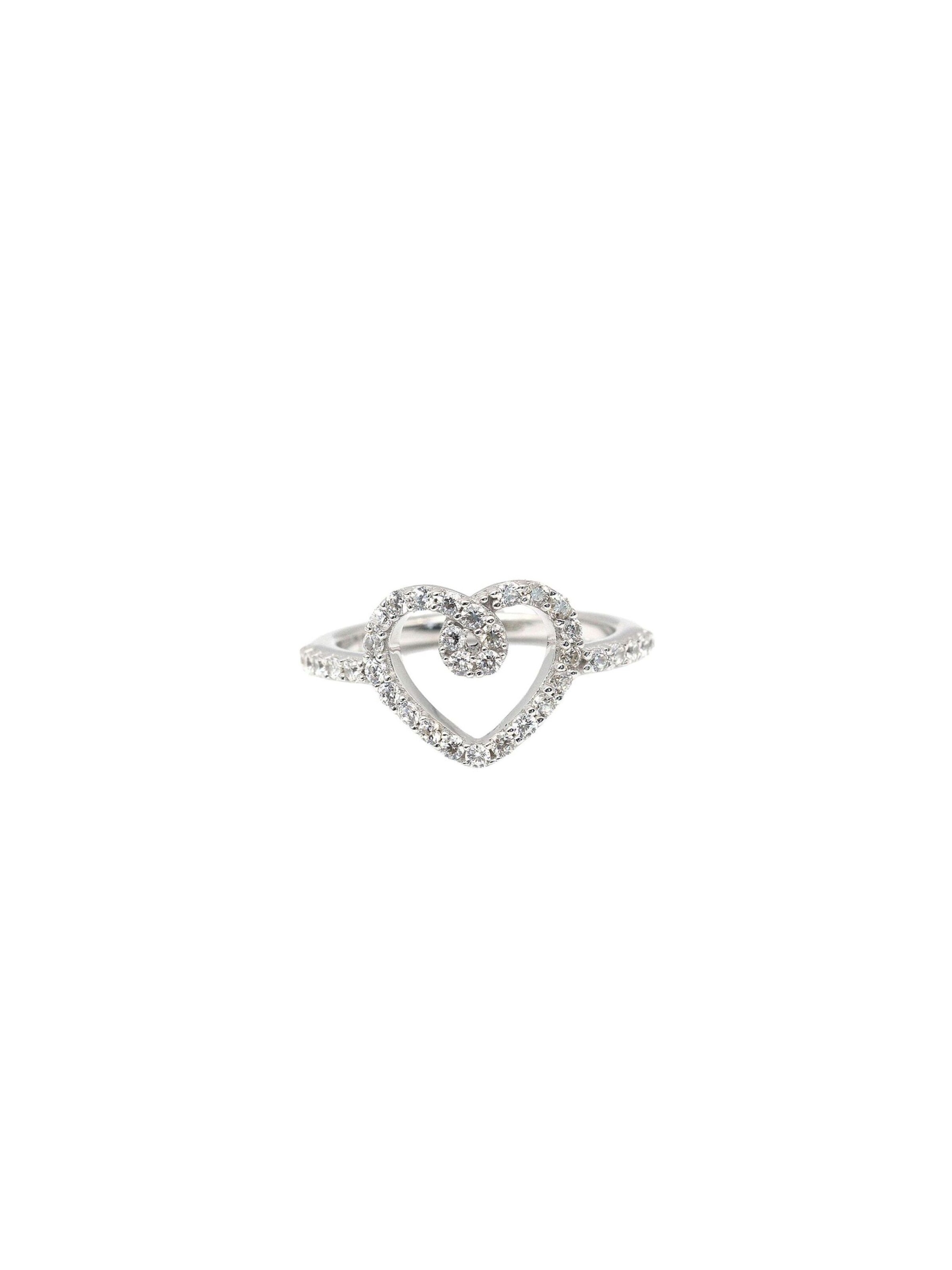 Leis Ring in Silver: front
