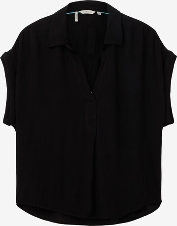 TOM TAILOR - Blusa em preto: frente