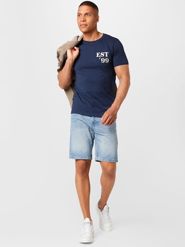 T-Shirt 'ARCHIE' !Solid en bleu