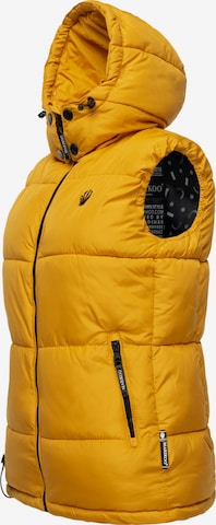 MARIKOO Vest 'Eisflöckchen' in Yellow: front